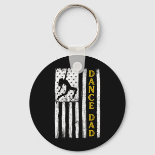 Chaveiro Bandeira de Torcida Amarela do Pai de Dança