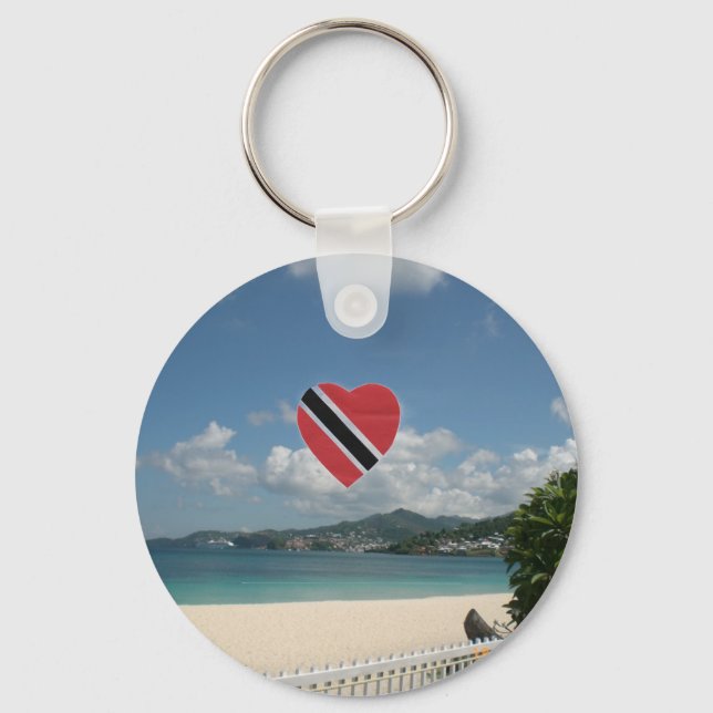 Chaveiro Bandeira de Trinidad e Tobago (Frente)