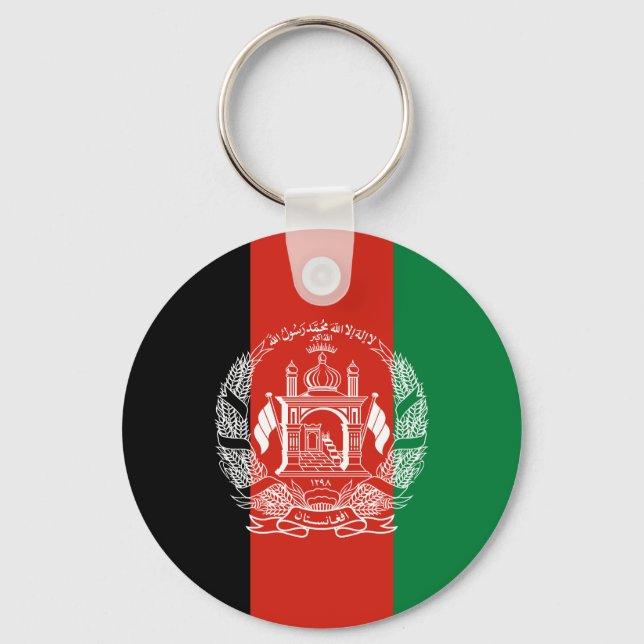 Chaveiro Bandeira do Afeganistão (Frente)