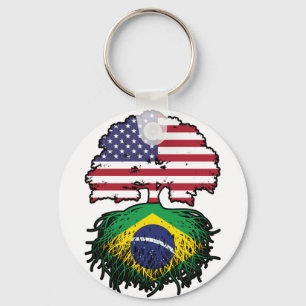 Chaveiro Bandeira do Brasil: Árvore Americana