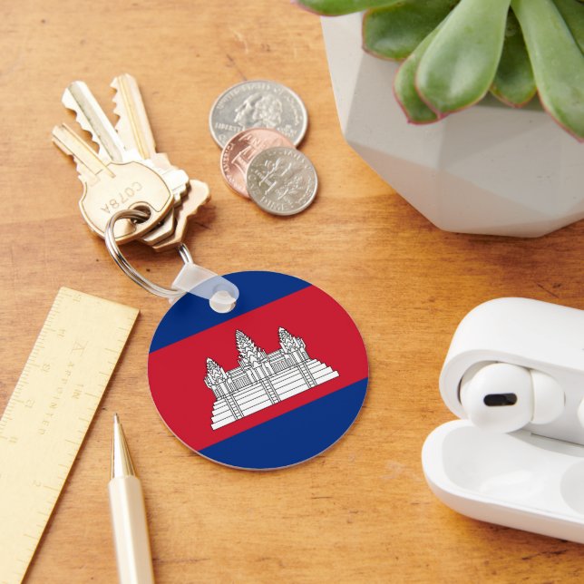 Chaveiro Bandeira do Camboja (Mesa)