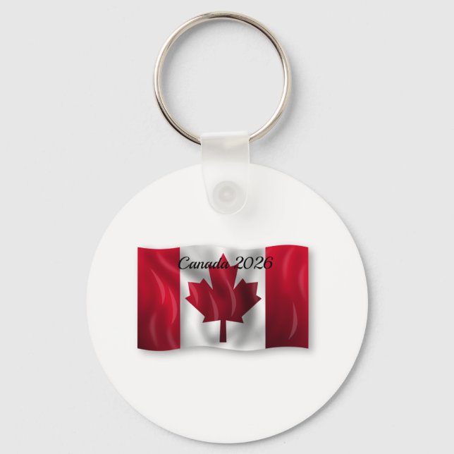Chaveiro Bandeira do Canadá  (Frente)