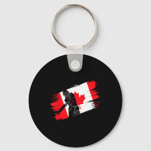 Chaveiro Bandeira do Canadá Canadá Fã de Críquete Jogador T