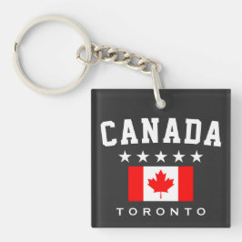 Chaveiro Bandeira do Canadá Cinco Estrelas Toronto