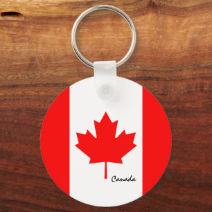 Chaveiro Bandeira do Canadá e feriados, patriotas e esporte
