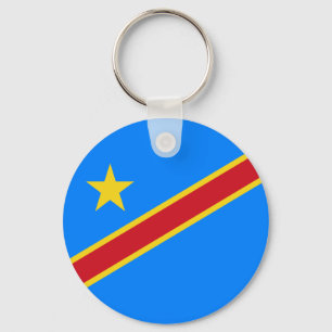 Chaveiro Bandeira do Congo Quinxassa