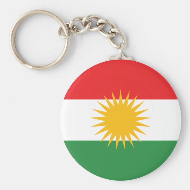 Chaveiro Bandeira do Curdistão (Alay Kurdistan ou Alaya Ren (Frente)