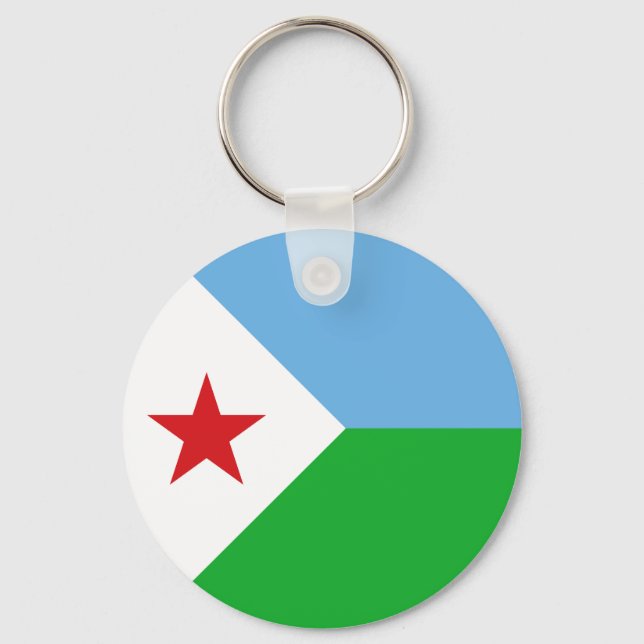 Chaveiro Bandeira do Djibuti (Frente)