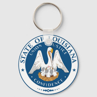 Chaveiro bandeira do estado da Louisiana usa símbolo americ