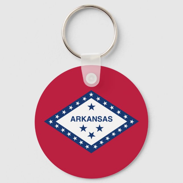 Chaveiro Bandeira do estado de Arkansas (Frente)