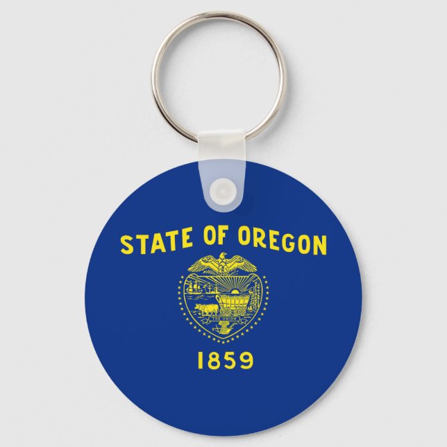 Chaveiro Bandeira do Estado de Oregon (Frente)