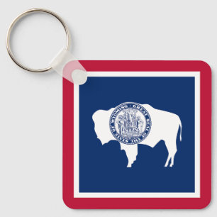 Chaveiro Bandeira do Estado de Wyoming