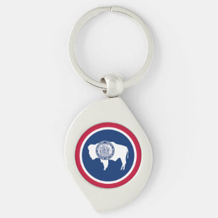 Chaveiro Bandeira do Estado de Wyoming