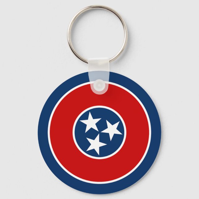 Chaveiro Bandeira do Estado do Tennessee (Frente)