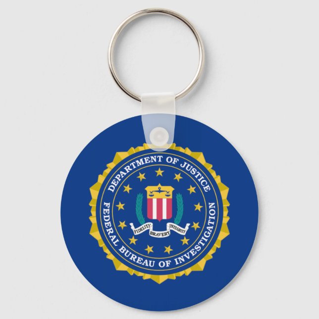 Chaveiro Bandeira do FBI (Frente)