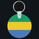 Chaveiro Bandeira do Gabão<br><div class="desc">Bandeira patriótica do Gabão.</div>