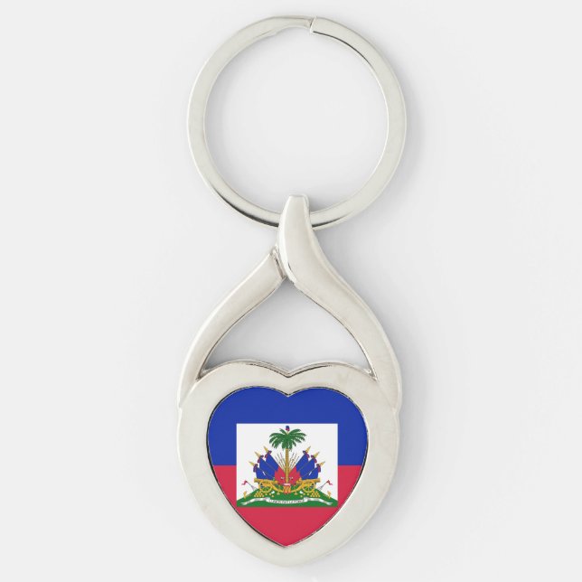 Chaveiro Bandeira do Haiti (Frente)