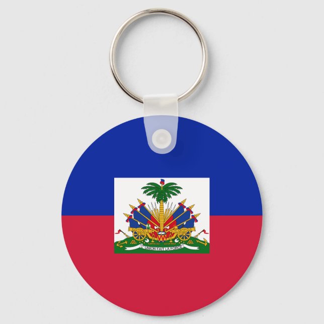 Chaveiro Bandeira do Haiti (Frente)