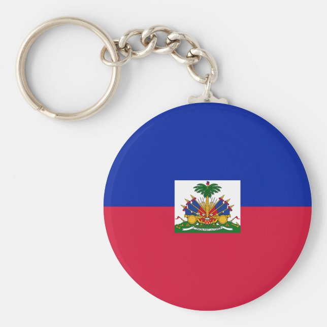 Chaveiro Bandeira do Haiti (Haiti) (Frente)