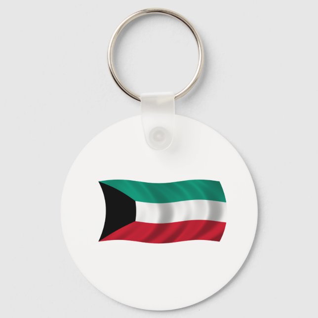 Chaveiro Bandeira do Kuwait (Frente)