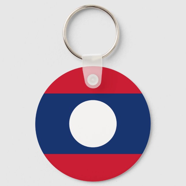 Chaveiro Bandeira do Laos (Frente)