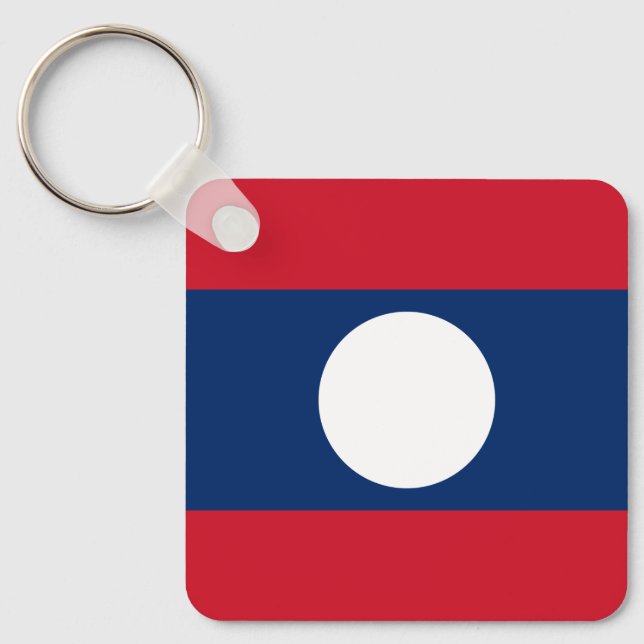 Chaveiro Bandeira do Laos (Frente)