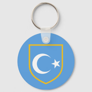 Chaveiro Bandeira do leste bonita de Turkestan Xinjiang