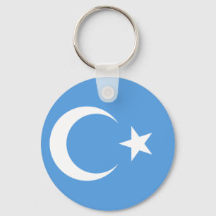Chaveiro Bandeira do leste de Turkestan Uyghur