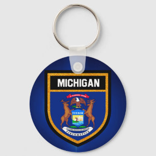 Chaveiro Bandeira do Michigan