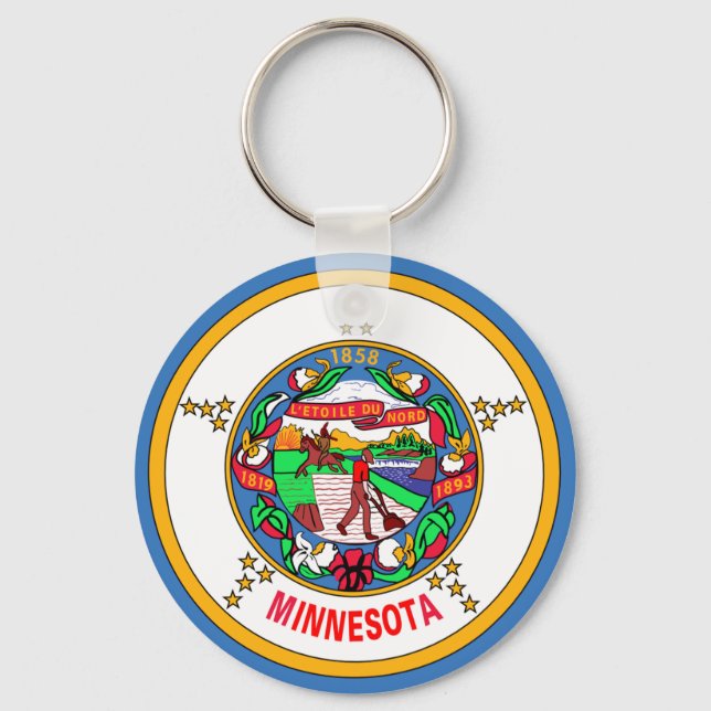Chaveiro bandeira do Minnesota (Frente)