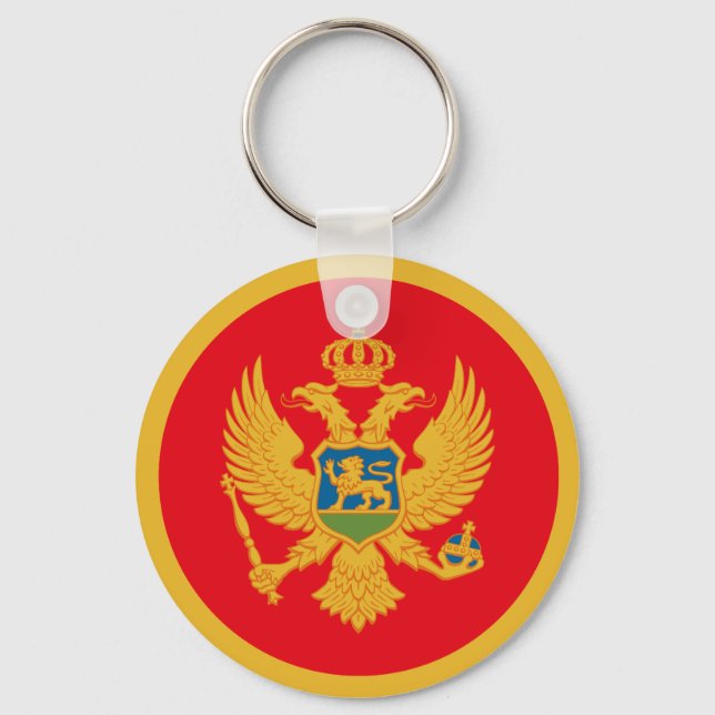 Chaveiro Bandeira do Montenegro (Frente)