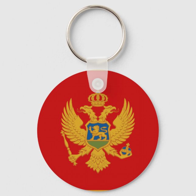 Chaveiro Bandeira do Montenegro (Frente)