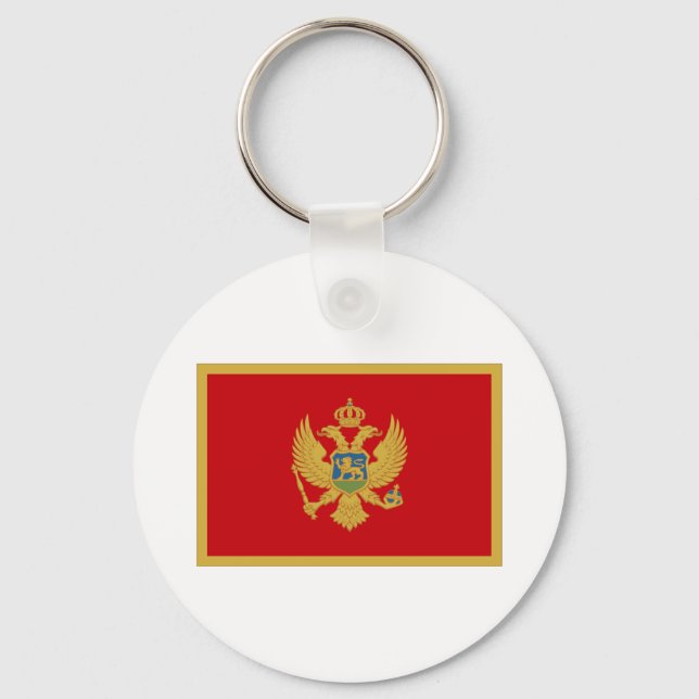 Chaveiro Bandeira do Montenegro (Frente)