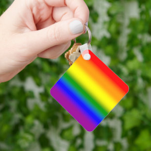 Chaveiro Bandeira do Orgulho Arco-íris LGBTQ+ Gradiente - B