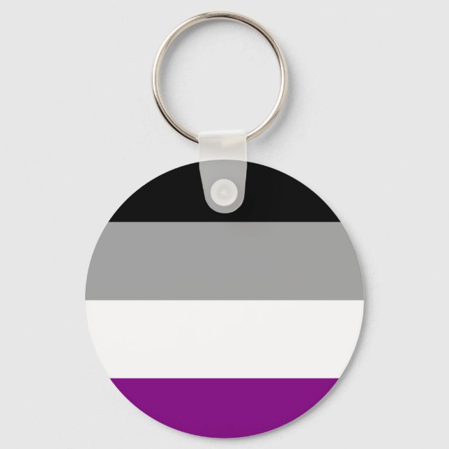 Chaveiro Bandeira do Orgulho Assexual (Frente)