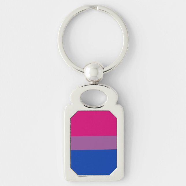 Chaveiro Bandeira do Orgulho Bissexual (Frente)