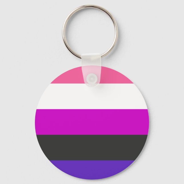 Chaveiro Bandeira do Orgulho Gênerofluido (Frente)