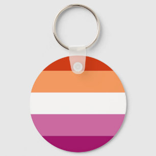 Chaveiro Bandeira do Orgulho Lésbico (5 listras)