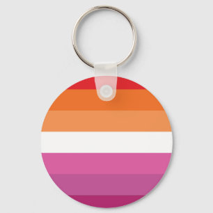 Chaveiro Bandeira do Orgulho Lésbico (Sunset)