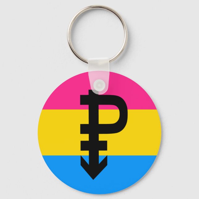 Chaveiro Bandeira do Orgulho Pansexual (Frente)