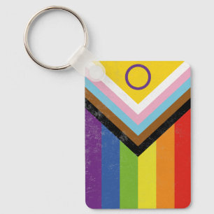 Chaveiro Bandeira do Orgulho Progressivo Inclusiva Intersex