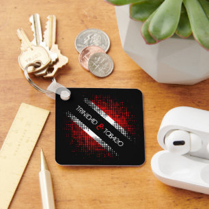 Chaveiro Bandeira do padrão de ponto Trinidad e Tobago