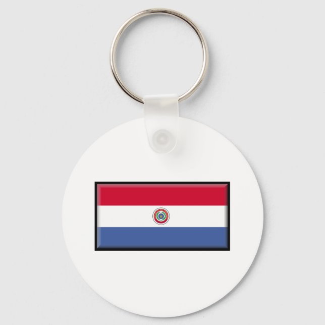 Chaveiro Bandeira do Paraguai (Frente)