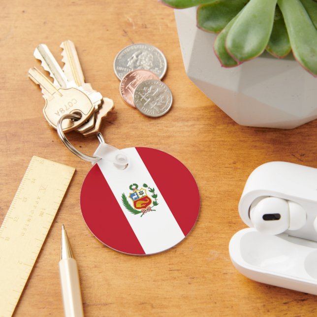 Chaveiro Bandeira do Peru (Mesa)