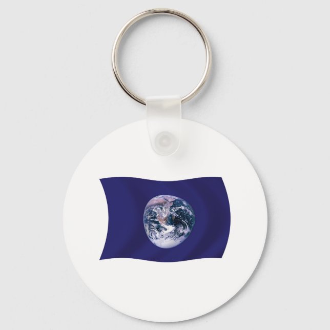 Chaveiro Bandeira do Planeta Terra (Frente)