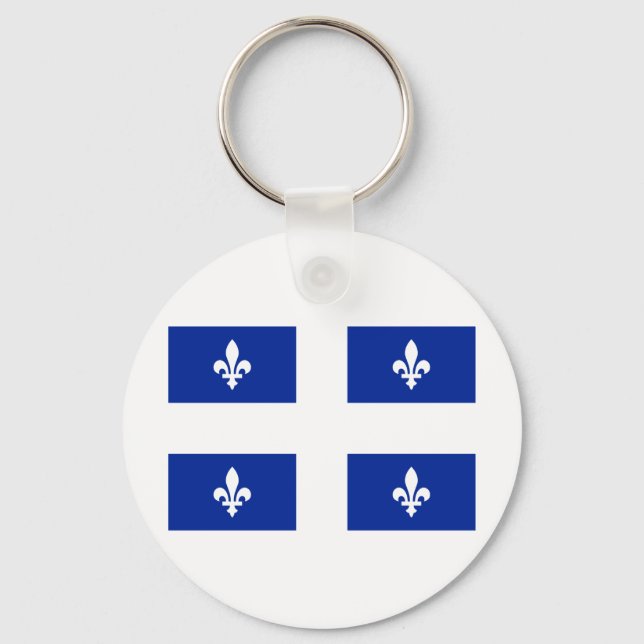 Chaveiro Bandeira do Quebec (Frente)