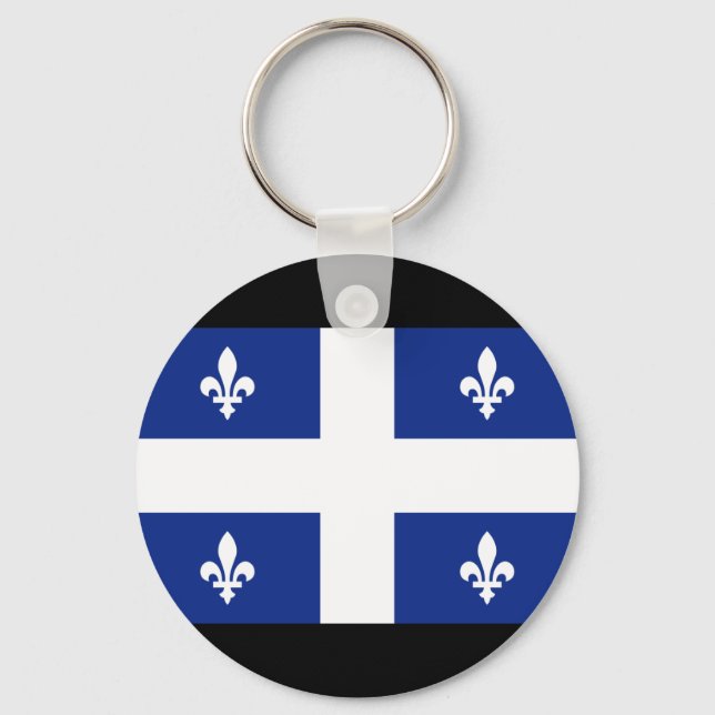 Chaveiro Bandeira do Quebec Canadá (Frente)