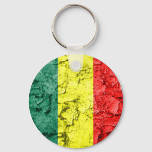 Chaveiro Bandeira do rasta do vintage
