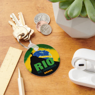 Chaveiro Bandeira do Rio de Janeiro - Brasil