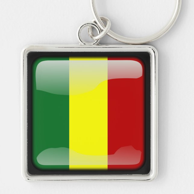 Chaveiro Bandeira do Senegal (Frente)